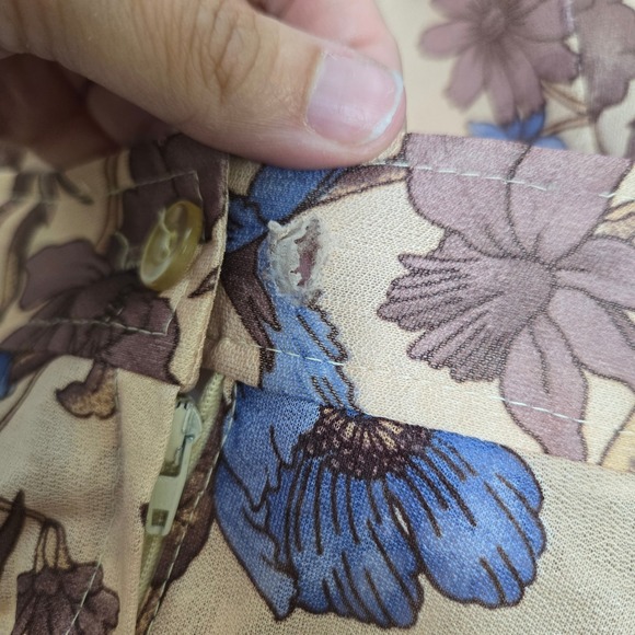 Vintage Semi-Sheer Floral Skirt, Women's Size Medium/10‎ - Picture 9 of 9